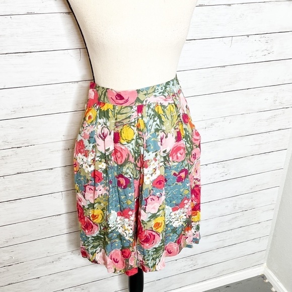 Vintage 80s Floral Go To Pieces Blazer and High Rise Shorts Size Medium - Picture 2 of 8